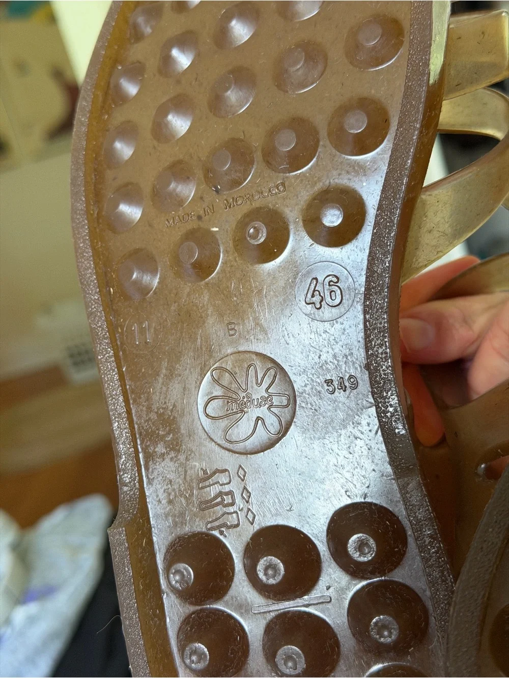 Plasticana Brown hemp Jelly Fisherman Sandals